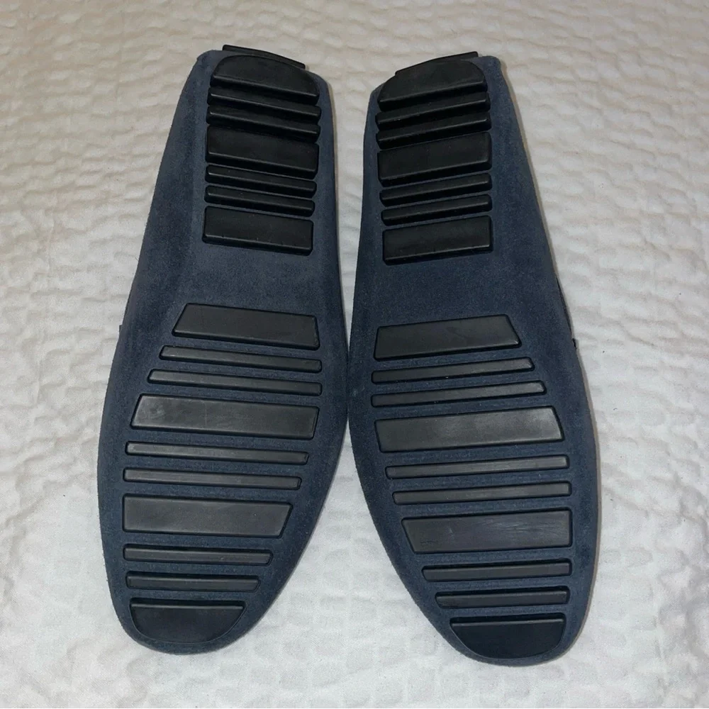 Nordstrom Men's Suede Penny Loafers Dark Navy Sz‎ 7